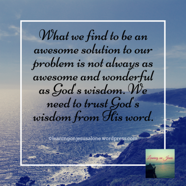 Trust God's Wisdom